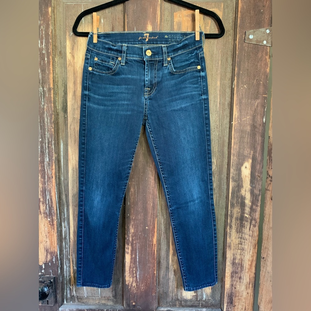 7 FOR ALL MANKIND skinny jean capris